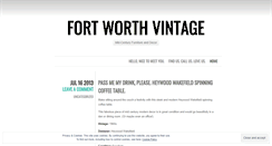 Desktop Screenshot of fortworthvintage.com