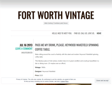Tablet Screenshot of fortworthvintage.com